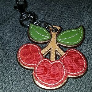 Coach Cherries Keychain